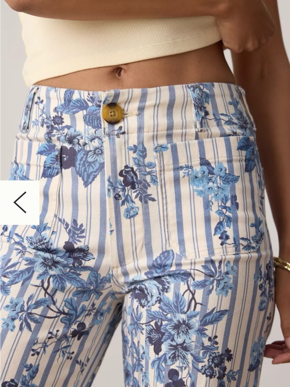 Anthropologie Maeve Colette High-Rise Wide-Leg Cropped jeans - Picture 6 of 10
